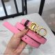 AAA Quality Ferragamo Reversible Pink Leather Gancini Belt For Women (2)_th.jpg